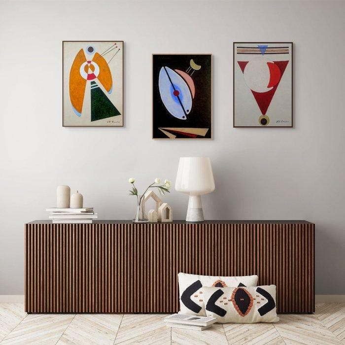 El Camino - Triptych in Abstract Style, Antiquités & Art, Art | Peinture | Moderne