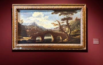 Nicola Viso (Napoli prima metà XVIII) - Paesaggio fluviale