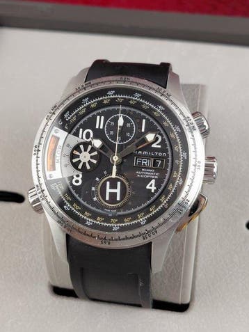 Hamilton - Khaki - Aviation X-Copter - Automatic -, Nieuw
