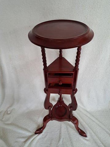 Table à plantes - Table dappoint - Acajou - Piedestal