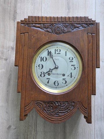 Horloge murale - St Amand Montrond - Art déco Bois,