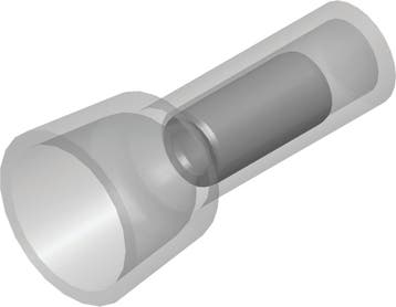 Connecteur De Fil Isolé À Extrémité Fermée 1.5-2.5mm² 100pk, Verzenden