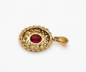 Pendentif - 18 carats Or jaune - 8.00ct. tw. - Grenat -