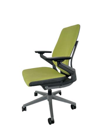 Refurbished Steelcase Gesture Bureaustoel, Full Option, Verzenden, Zo goed als nieuw, Bureaustoel, Groen