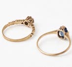 Ring - 18 karaat Geel goud - - 2 ringen, Nieuw