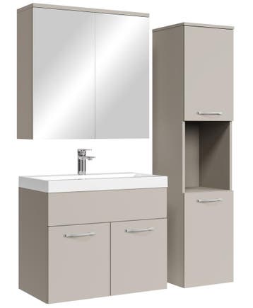 Badkamermeubel Set Montreal 60 cm - Beige, Maison & Meubles, Verzenden