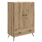 vidaXL Dressoir Artisanaal eiken 66 x 34,5 x 95 cm Bewerkt, Verzenden