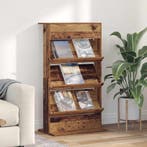 vidaXL Tijdschriftenrek Oudhout 70 x 41 x 126 cm Bewerkt, Verzenden