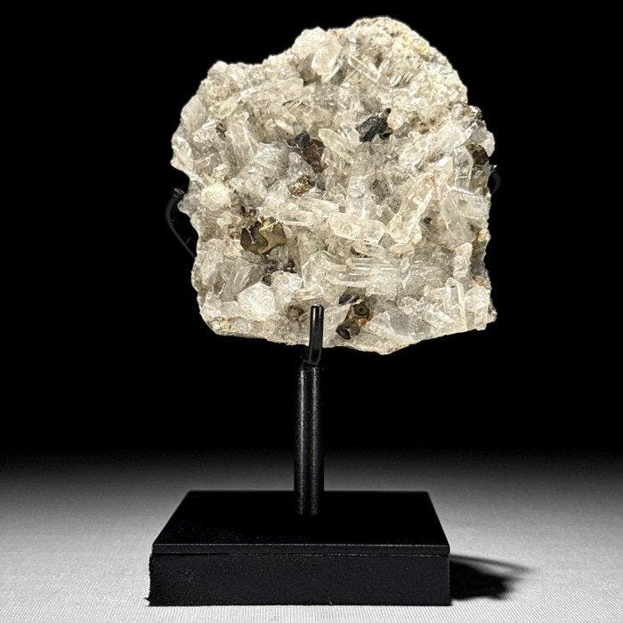 Geen minimumprijs - Prachtig paar pyriet en kristalkwarts, Antiek en Kunst, Kunst | Designobjecten