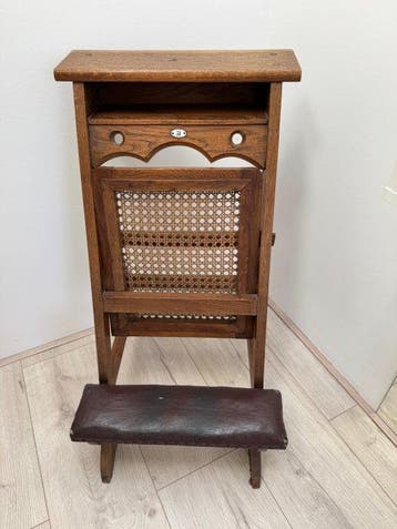 Chaise - banc déglise / prie-dieu - Bois, Antiek en Kunst