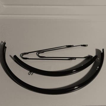 Spatborden set zwart 28 inch, Verzenden, Nieuw