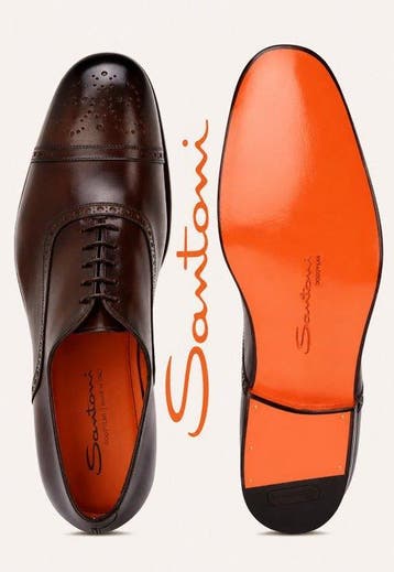 Santoni - Veterschoenen - Maat: EU 42 - Vintage - Nieuw in