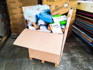 Pallet Postpakketten 143 kg, Nieuw
