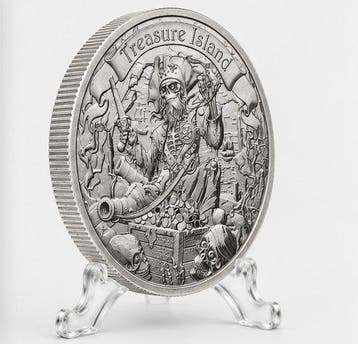 Niue. 2 Dollars 2026 – Treasure Island – 1 oz Silver Coin –