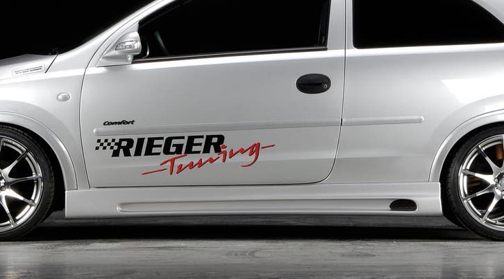 Rieger side skirt | Corsa C: 09.00-05.03 (tot Facelift), 06., Autos : Pièces & Accessoires, Carrosserie & Tôlerie, Envoi