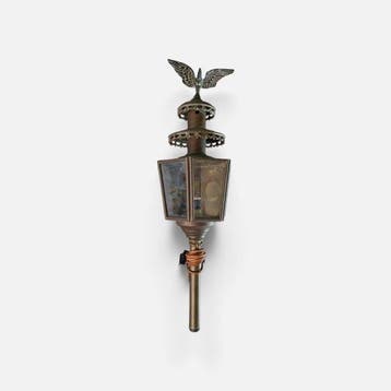 70 cm Large Victorian carriage lamp - Lantaarn - Messing