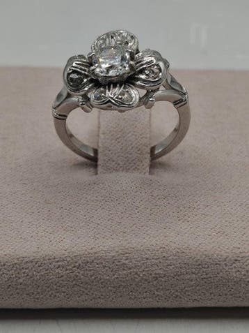 Bague Platine - 0.90ct. tw. Diamant (Naturelle) - Diamant -, Handtassen en Accessoires, Ringen, Nieuw