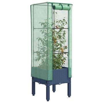 vidaXL Plantenbak verhoogd met kashoes 40x40x140 cm, Verzenden, Nieuw