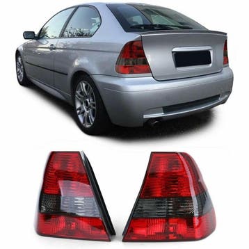 Achterlichten rood/smoke BMW 3 serie E46 compact B9225, Auto-onderdelen, Nieuw, BMW