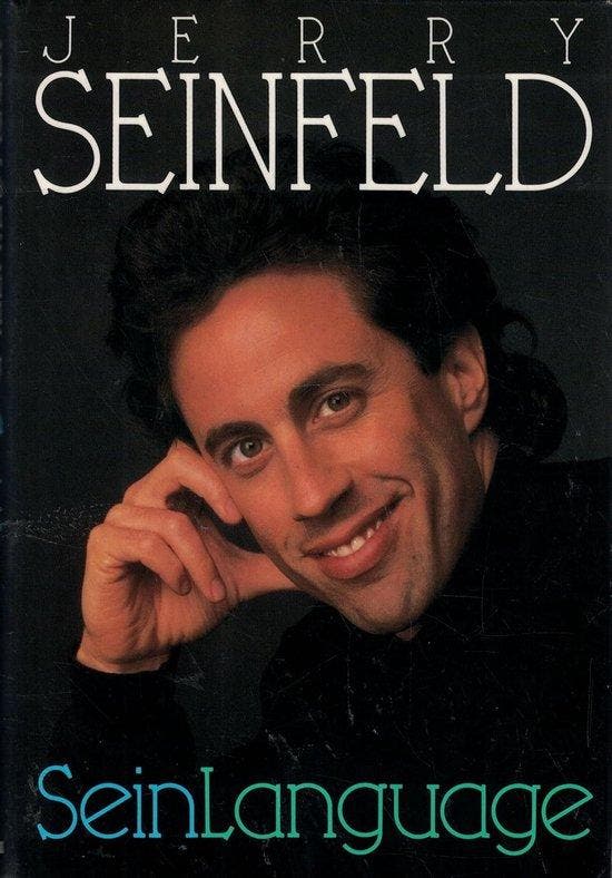 Sein Language 9780553096064 Jerry Seinfeld, Boeken, Taal | Engels, Gelezen, Verzenden