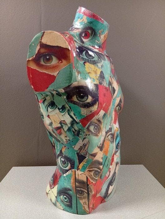 ESQ - Mannequin - Mannequin eyes everywhere. - Hars, Antiquités & Art, Art | Objets design