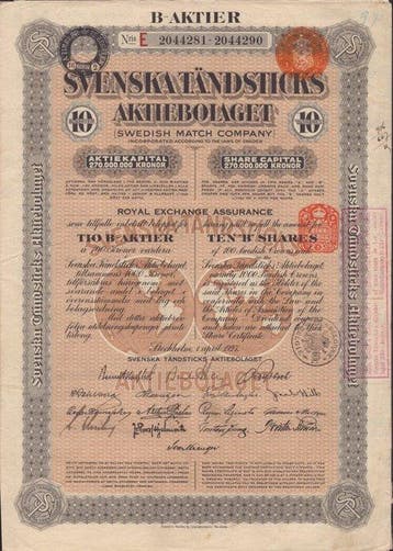 Zweden. Svenska Tandsticks 1927 - 1931 (Zonder minimumprijs)