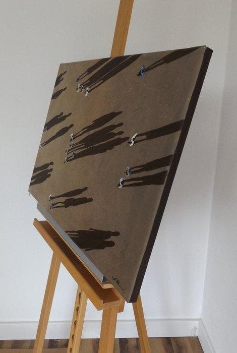 Alicja Ressa (XX) - Shadows, Antiek en Kunst, Kunst | Schilderijen | Modern