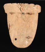 Oude Egypte, Ptolemeïsch Houten mummie-masker 22,50 cm