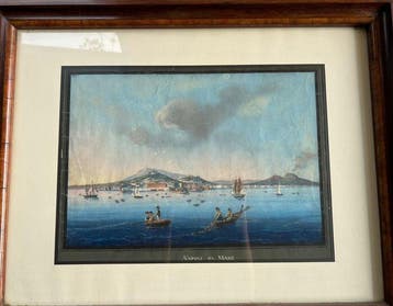 Neapolitan school (XIX) - Napoli da Mare