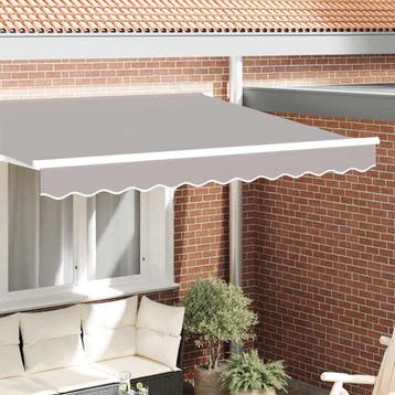 vidaXL vervangende markies volant Lichtgrijs 280 x 20 cm, Tuin en Terras, Verzenden, Nieuw