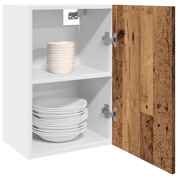 vidaXL Bovenkast Lyon 40x31x60 cm bewerkt hout oud, Huis en Inrichting, Kasten | Overige, Nieuw, Verzenden