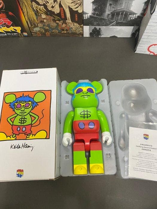 Medicom Toy - Be@rbrick400%Keith Haring Andy Mouse 400%, Antiek en Kunst, Kunst | Designobjecten