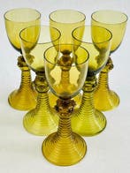 Drinkset (6) - Roemer glazen - Glas - Olijfgroene glazen