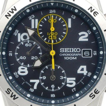 Seiko - Chronograph Compass Bezel - Zonder minimumprijs -