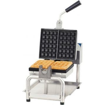 Wafelijzer | RVS | Draaibaar | 1.8kW | Bakplaat 6x4 |, Verzenden