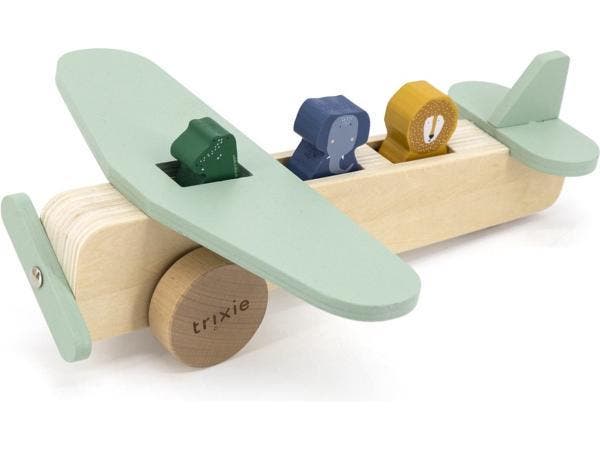 Veiling - Trixie Houten Dierenvliegtuig - 100% FSC Gecertifi, Kinderen en Baby's, Speelgoed | Overig