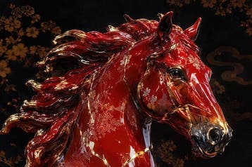 Yamila - Espíritu Rojo: Caballo Kintsugi