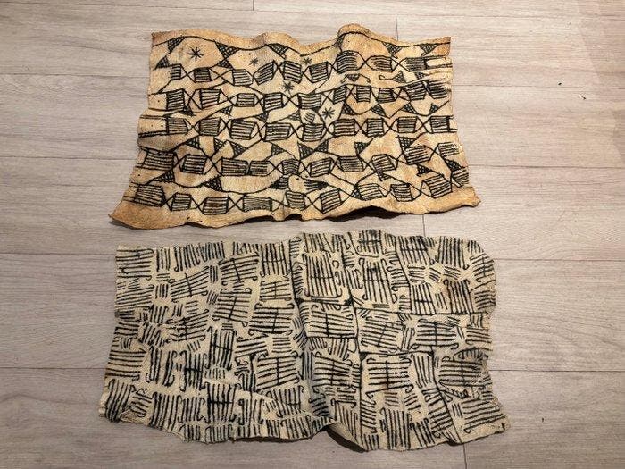 Textile (2) - 80 cm - 40 cm, Antiek en Kunst, Kunst | Niet-Westerse kunst