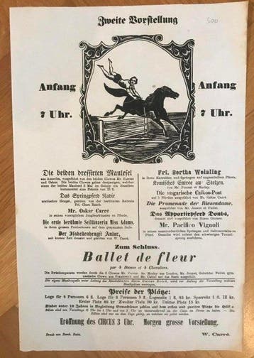 Circus Carre - Zweite Vorstellung. - 1865