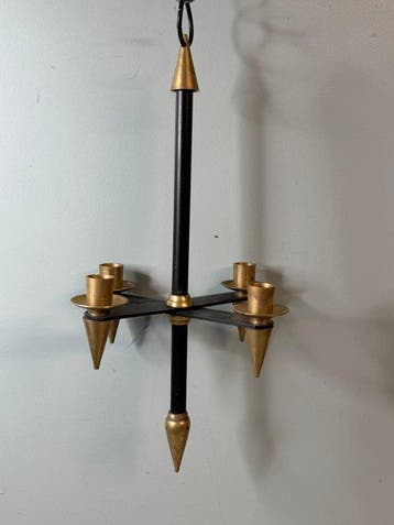 Kandelaar Vintage Mid Century Hangende Kandelaar - Brutalist