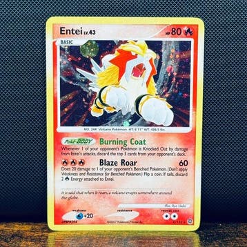 Pokémon Card - Entei Holo 4 – Pokémon, Nieuw