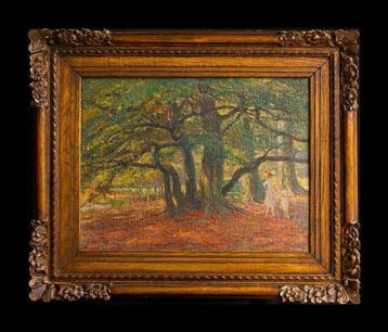 Julien t Felt (1874–1933) - Promeneuses, Antiek en Kunst, Kunst | Schilderijen | Klassiek