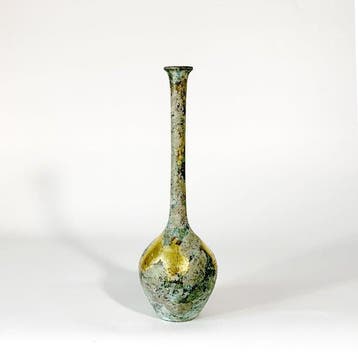 Vaas - Koper - Japan - Bronzen vaas met bladgoud - Minekumo, Antiek en Kunst