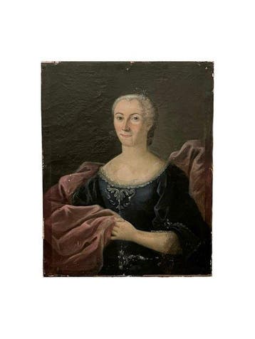 Europese school (XVIII) - Ritratto di Nobildonna con Manto