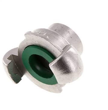 RVS DN 15 DIN 3489 compressor klauwkoppeling Rp 3/8 inch, Verzenden