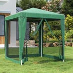 vidaXL Partytent met 4 mesh zijwanden 2x2 m HDPE groen, Verzenden