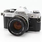 Canon AE-1 zilver + FD 50mm f/1.8 | Tweedehands, Verzenden, Zo goed als nieuw
