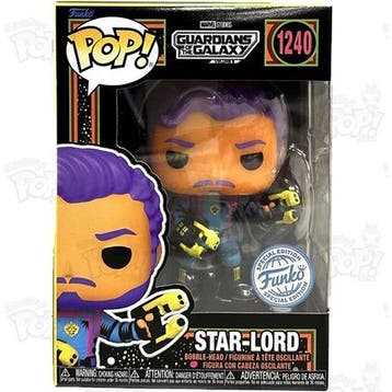 Funko Pop Marvel   Star Lord 1240 Blacklight, Verzenden