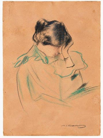 Ramon Casas (1866-1932) - Retrato de Julia
