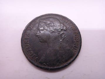 Royaume-Uni. Victoria (1837-1901). 1 Penny 1875 H (Sans prix, Postzegels en Munten